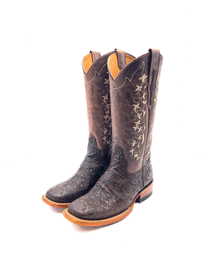Cowboy Boot Tania Brown Tooled