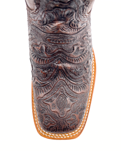 Cowboy Boot Tania Brown Tooled