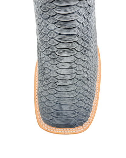 Cowboy Boot Gray Python
