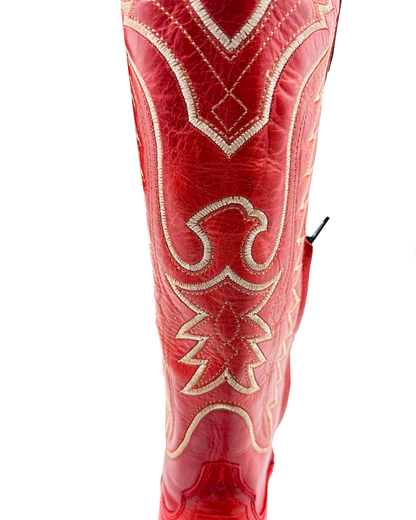 Cowboy Boot Tall Red