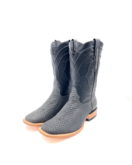 Cowboy Boot Gray Python