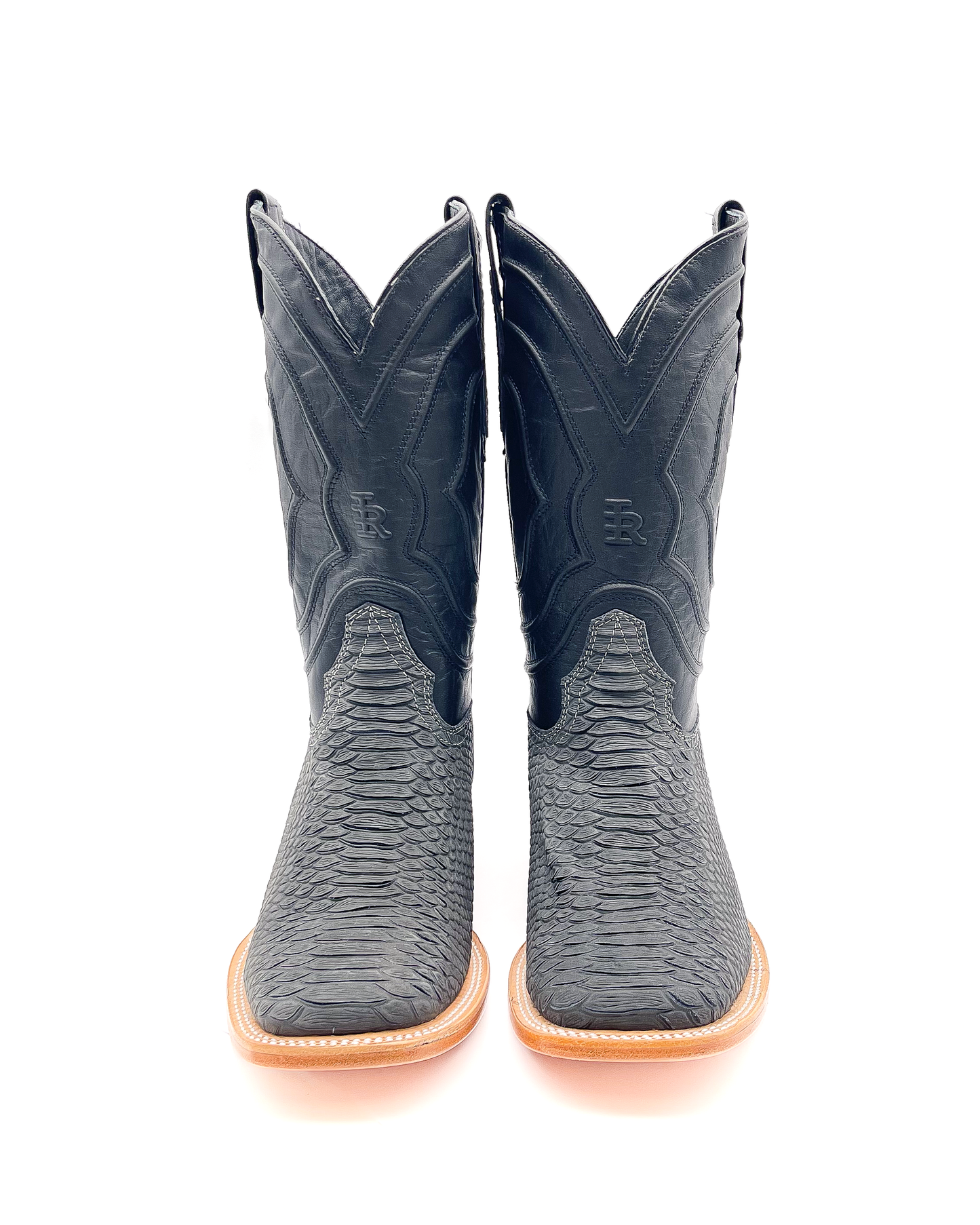 Cowboy Boot Gray Python