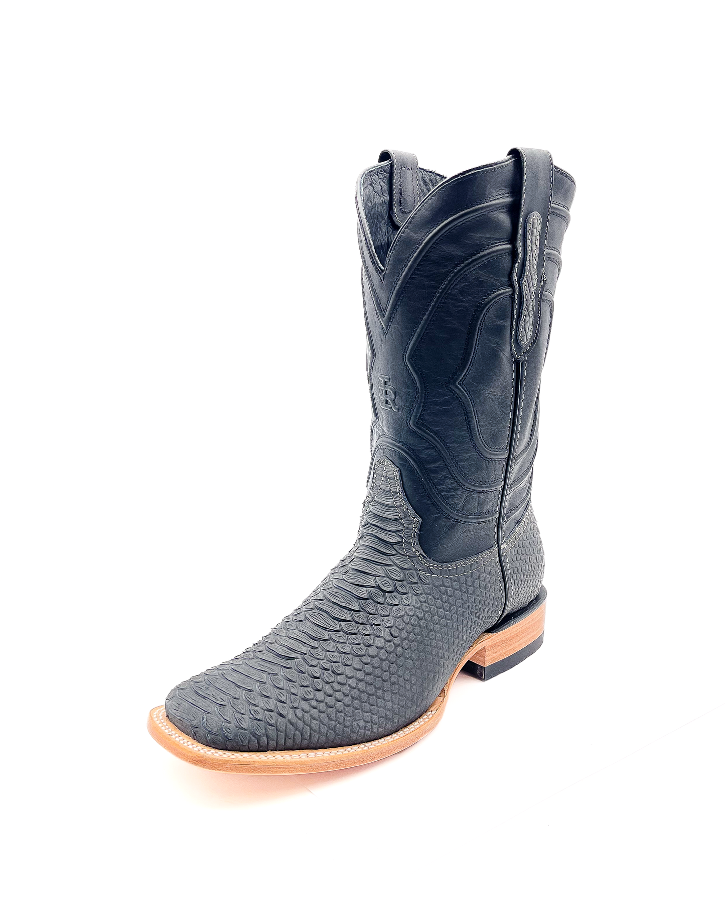 Cowboy Boot Gray Python