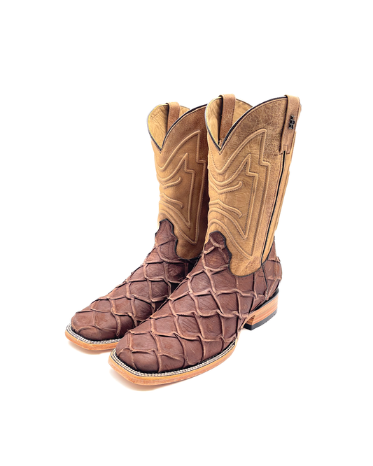 Cowboy Boot Brown Pirarucu Bass