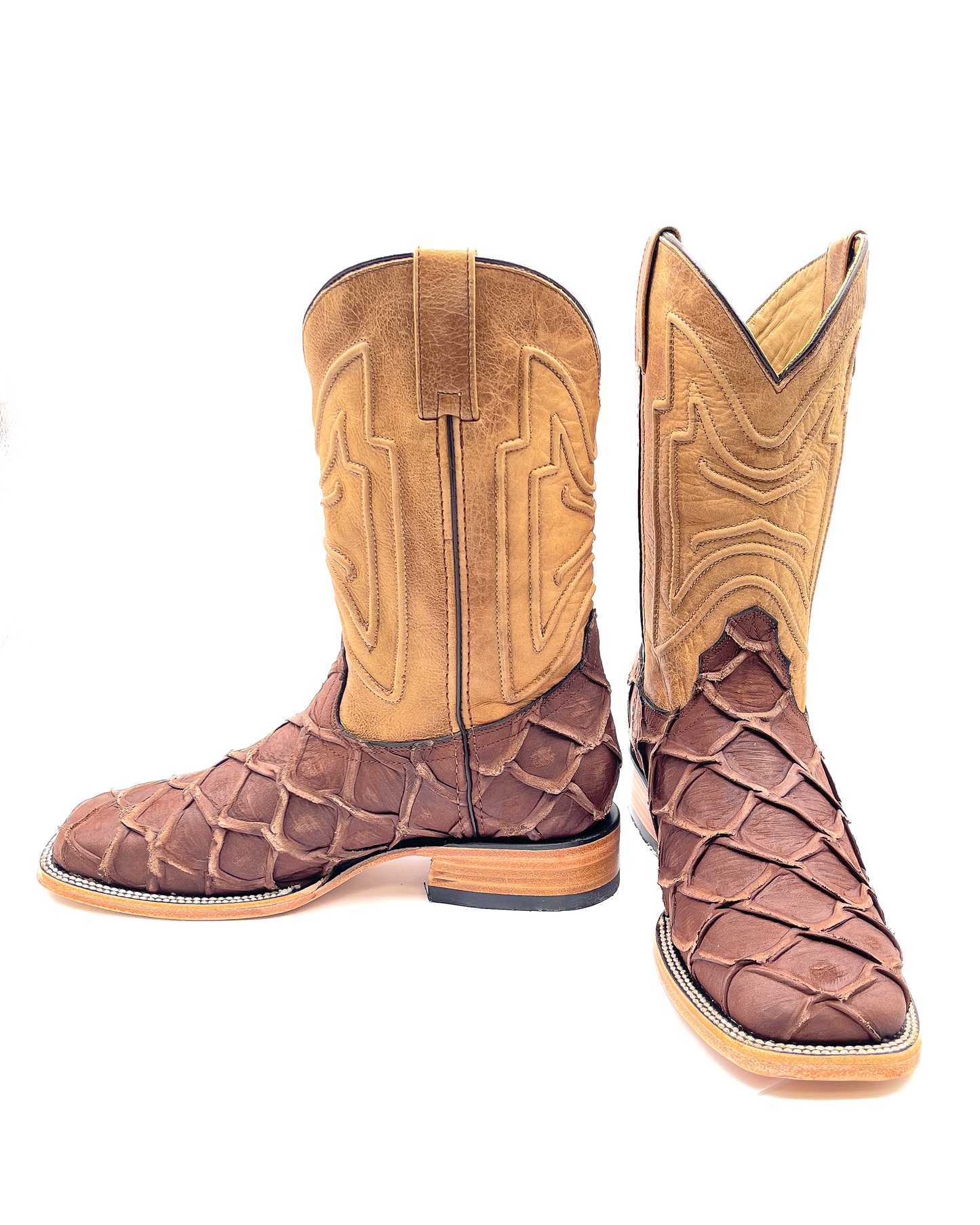 Cowboy Boot Brown Pirarucu Bass