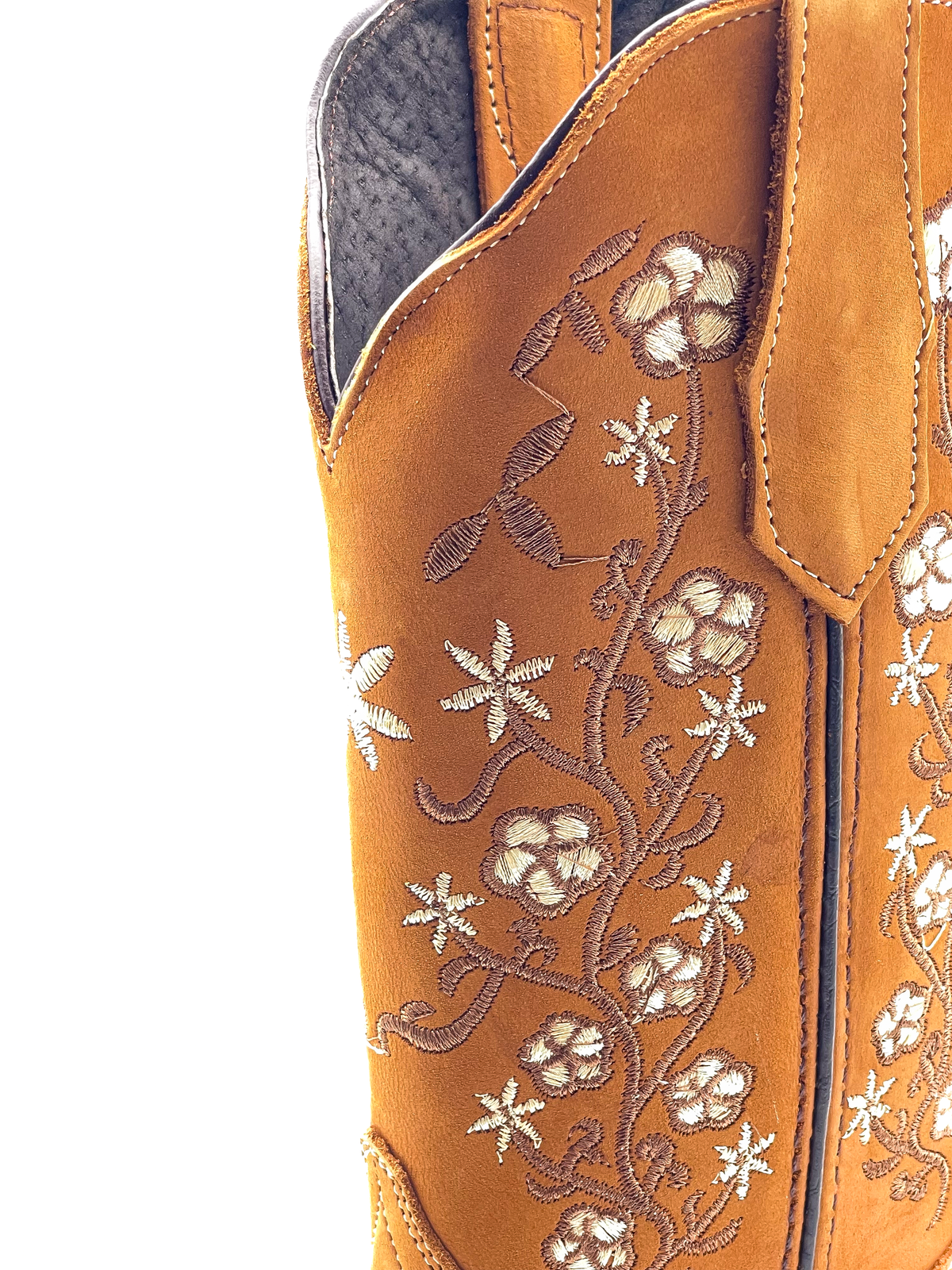 Cowboy Boot Melissa Floral Embroidered Brown – Agave Boots Cowboy Boot Melissa Floral Embroidered Brown – Agave Boots