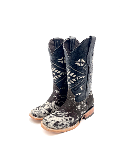 Women’s Cowhide Black Cowboy Boot