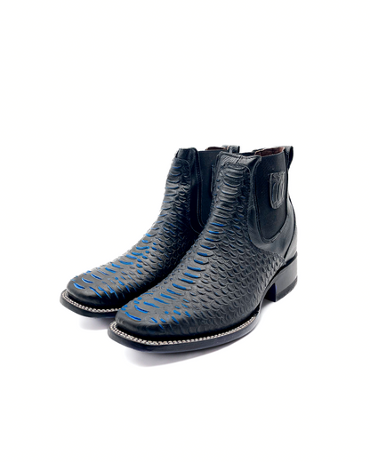 Ankle Boot Python Blue