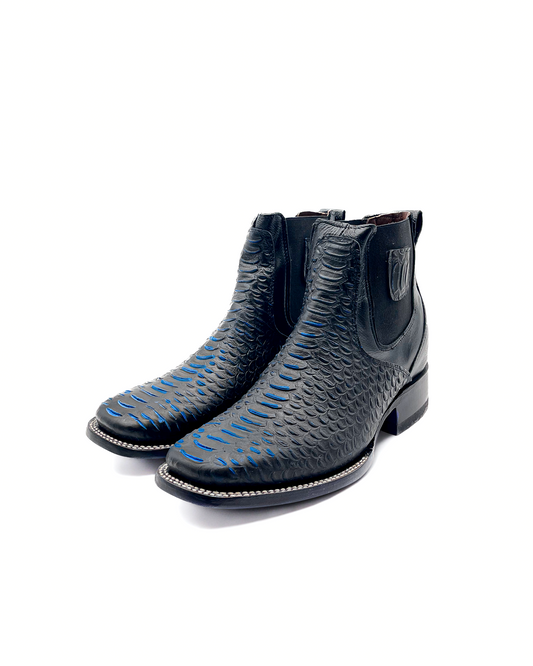 Ankle Boot Python Blue