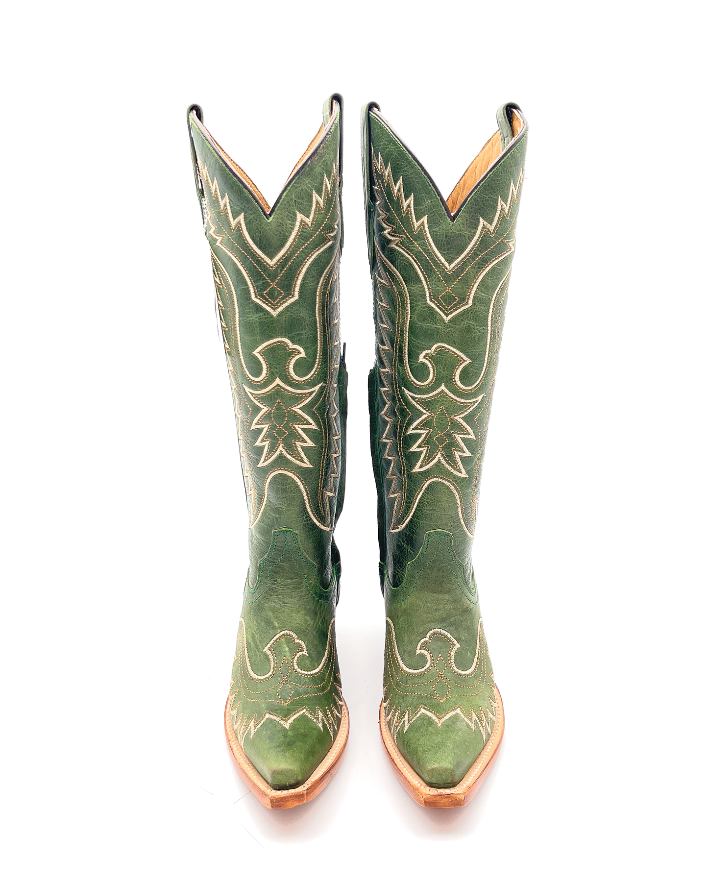 Cowboy Boot Rustic Green