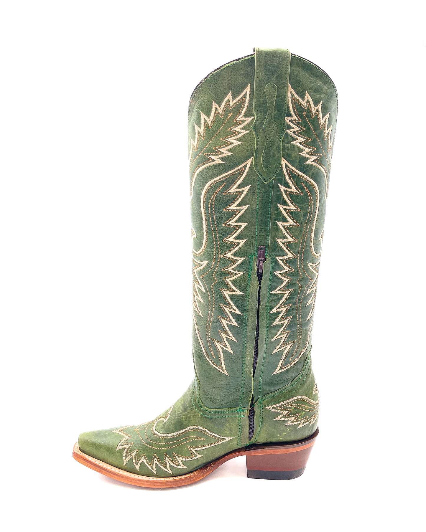 Cowboy Boot Rustic Green