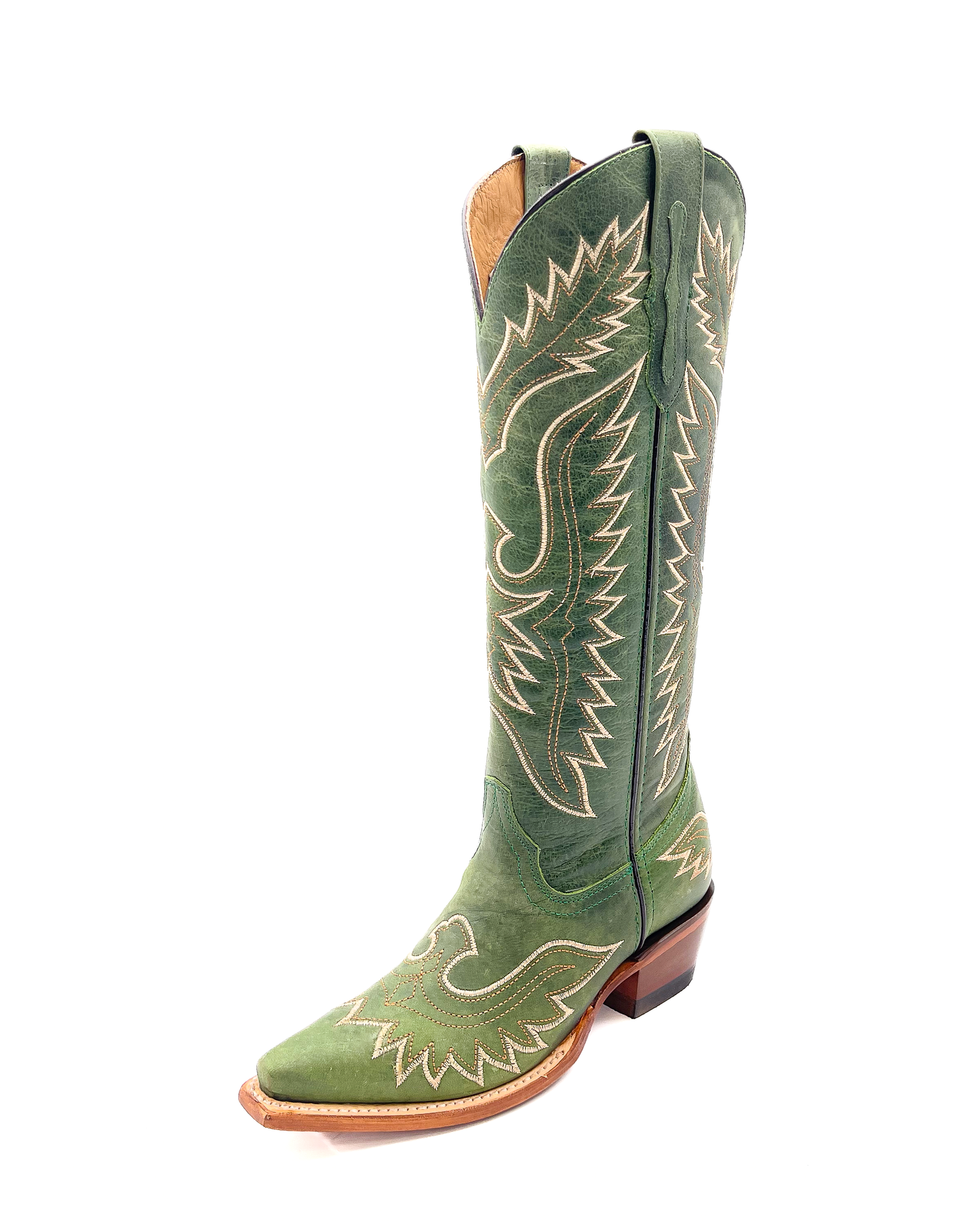 Cowboy Boot Rustic Green
