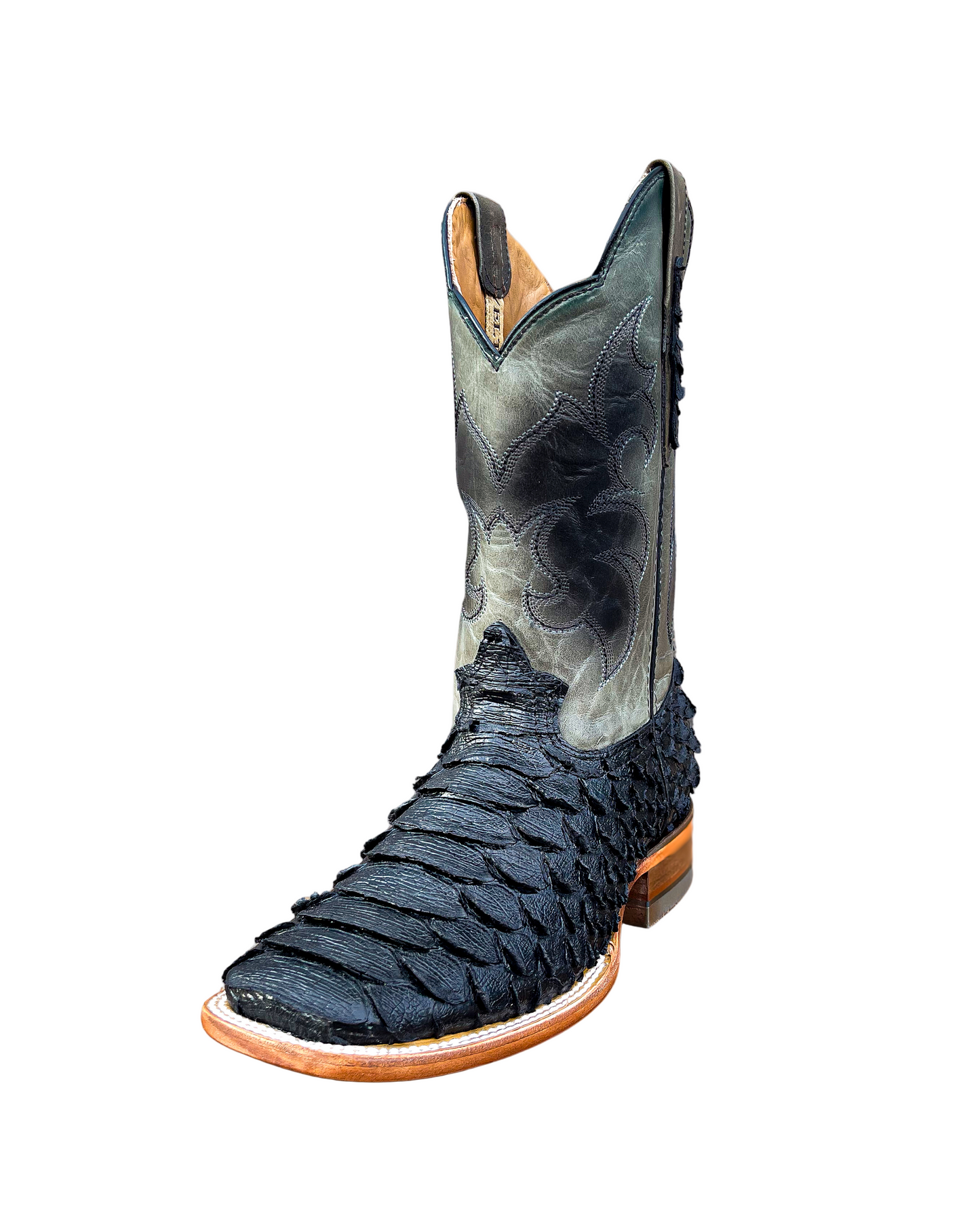 Cowboy Boot Python Black