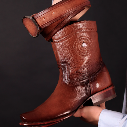 Cowboy Boot Light Brown Deer Venado
