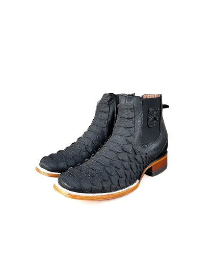 Ankle Boot Black Python