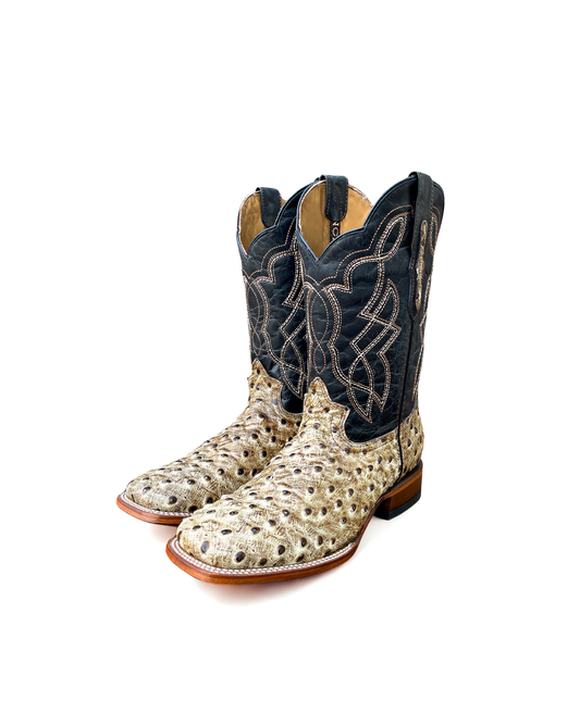 Cowboy Boot Ostrich Desert