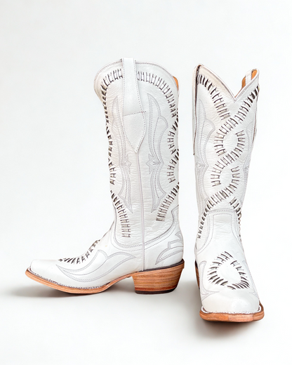 Cowboy Boot Oslo White