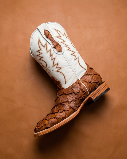 Cowboy Boot Cognac Pirarucu Bass