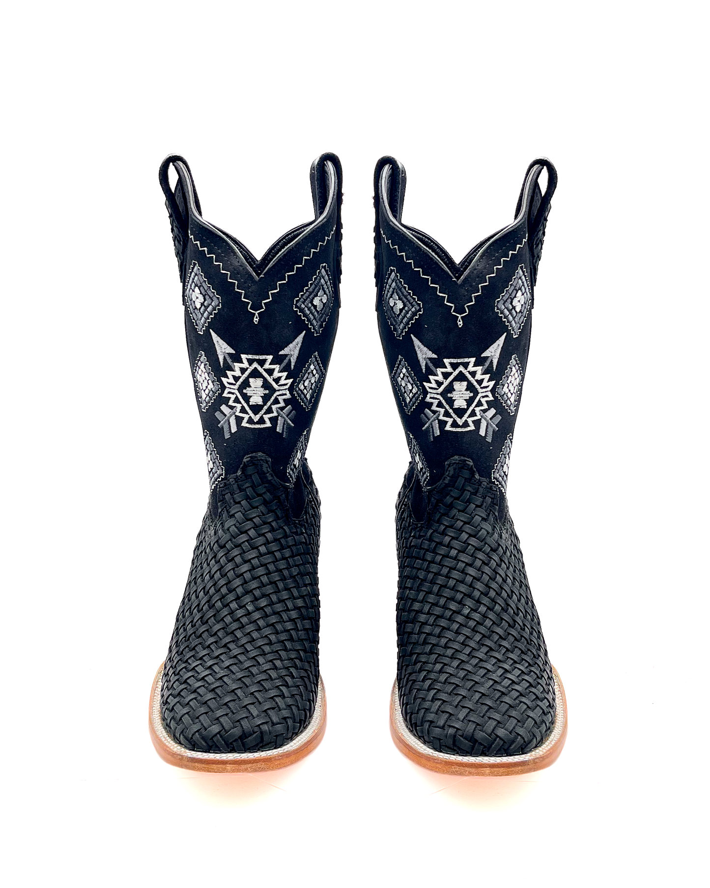Cowboy Boot Aztec Basket Weave Petatillo