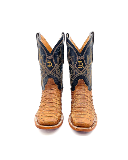 Cowboy Boot Light Brown Phyton