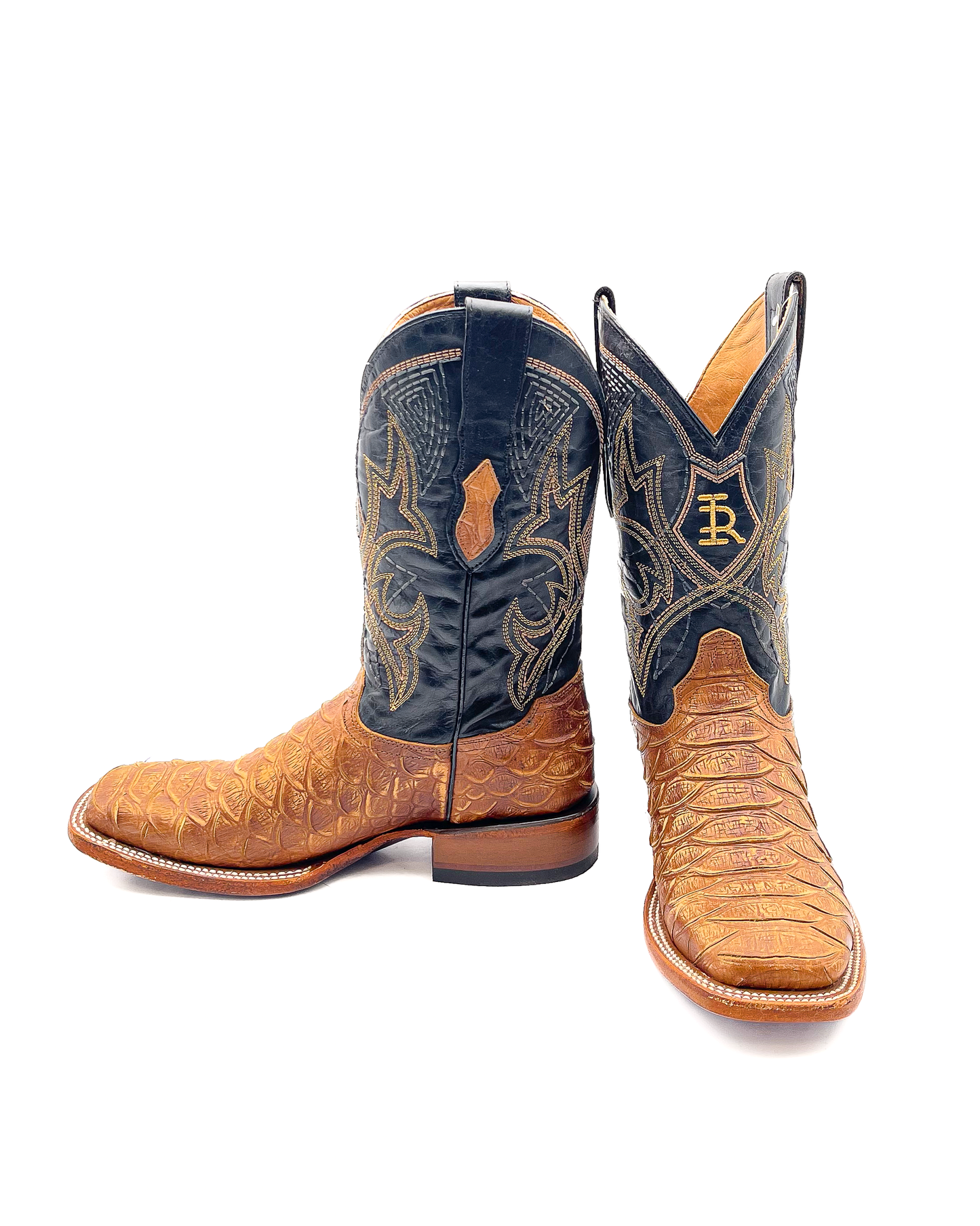 Cowboy Boot Light Brown Phyton