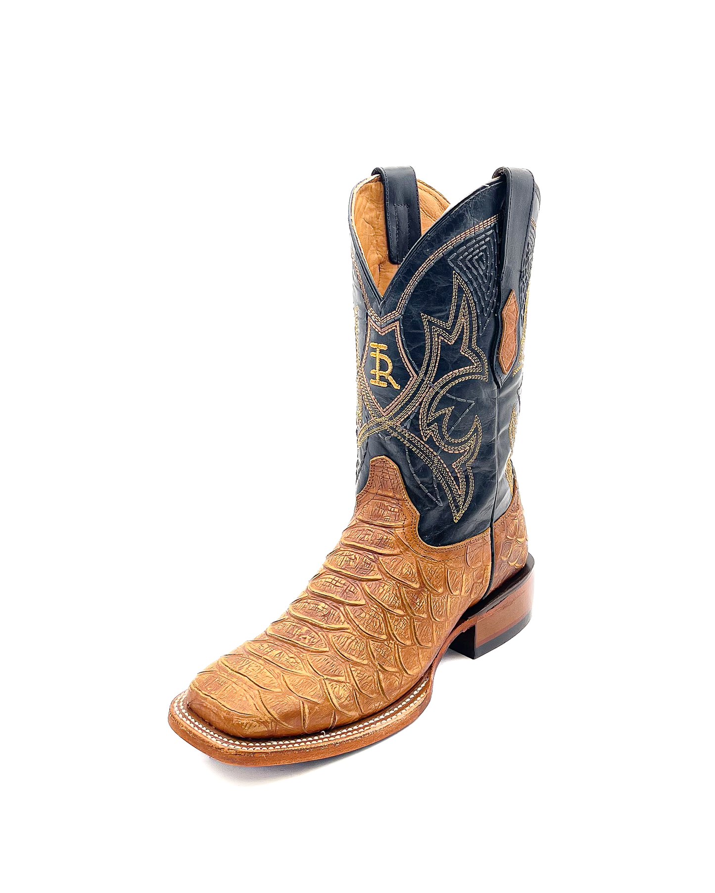 Cowboy Boot Light Brown Phyton