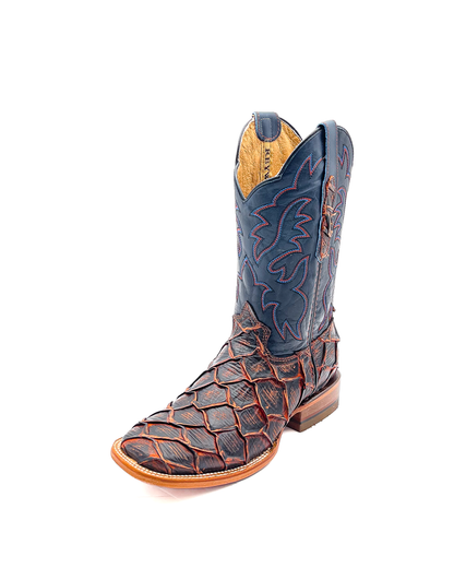Cowboy Boot Rustic Cognac Bass