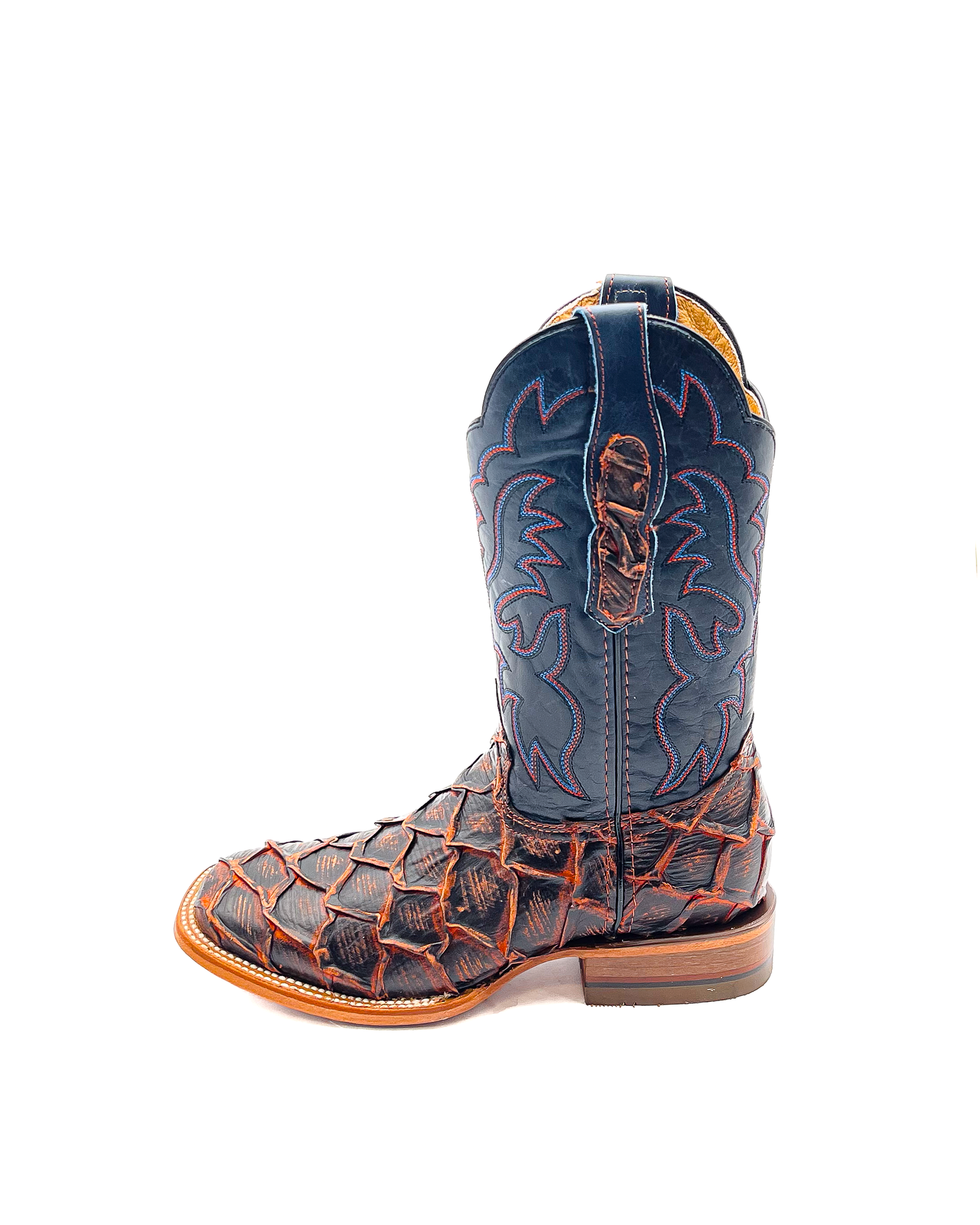 Cowboy Boot Rustic Cognac Bass