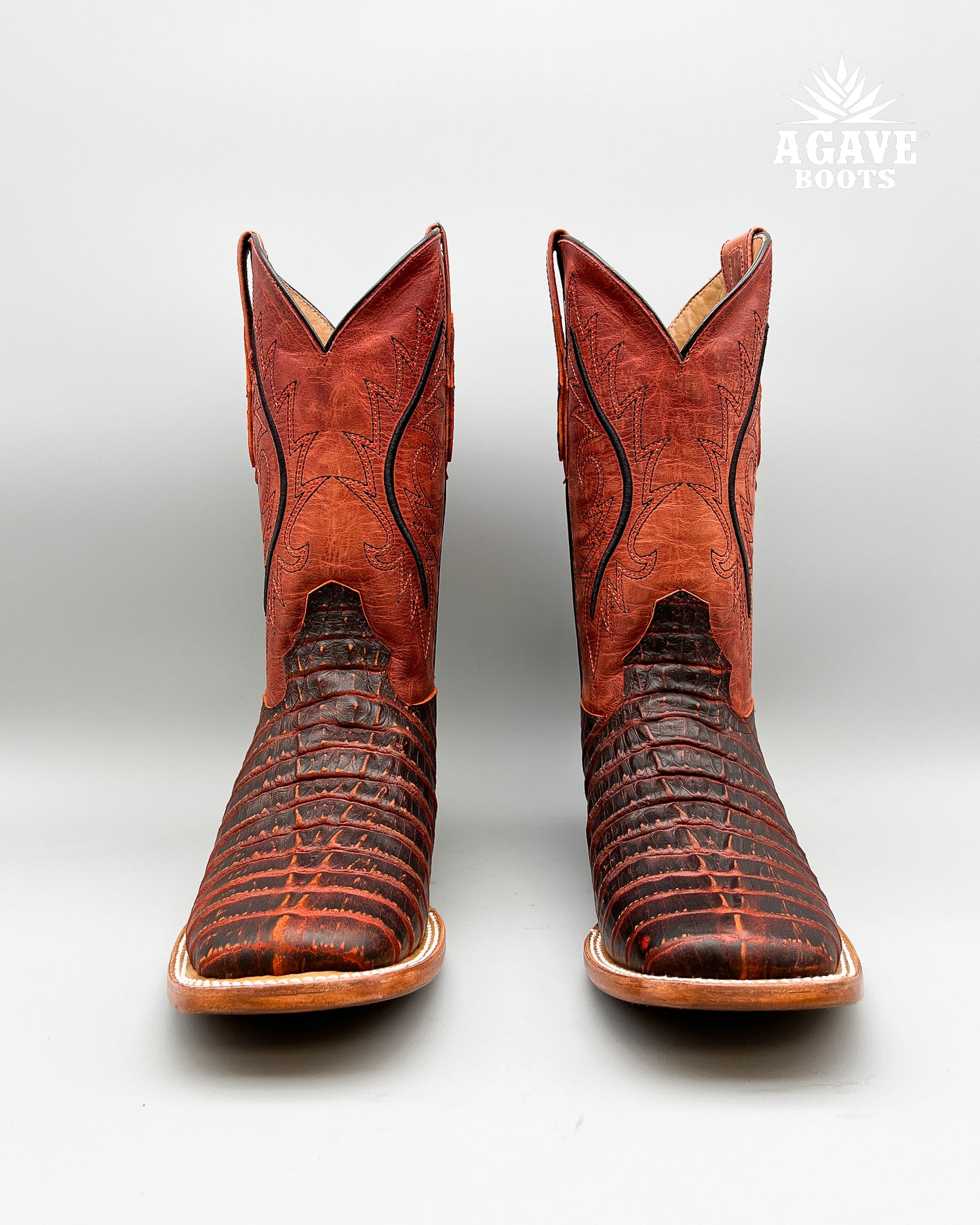 COGNAC CAIMAN TAIL | MEN’S COWBOY BOOTS