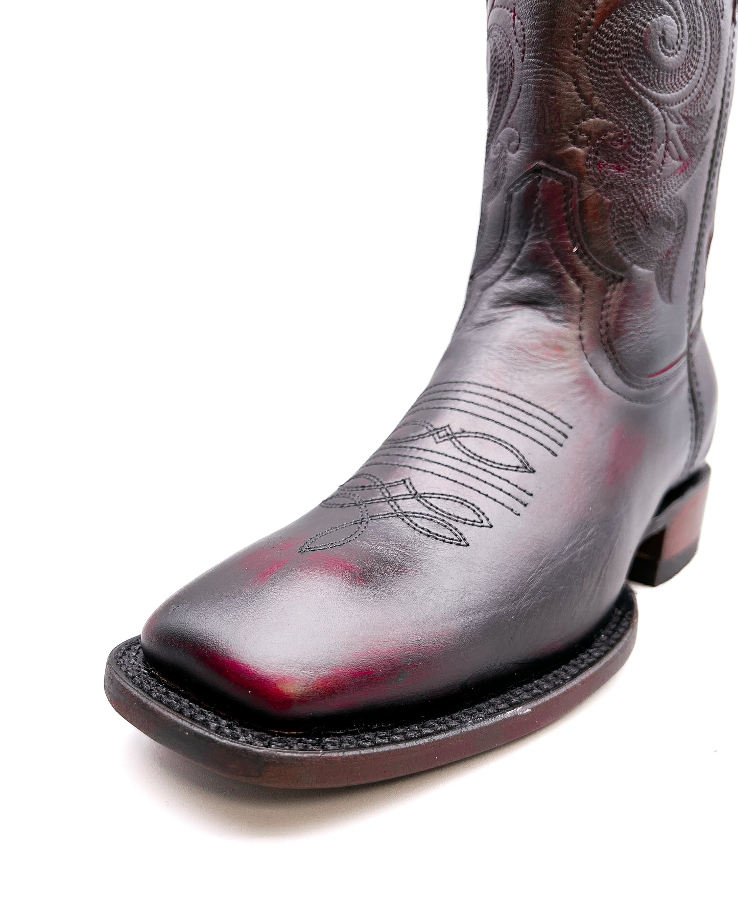 BLACK CHERRY | MEN SQUARE TOE WESTERN COWBOY BOOTS