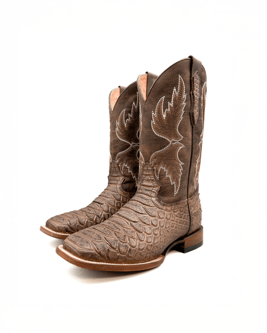 BROWN PYTHON | MEN SQUARE TOE WESTERN COWBOY BOOTS
