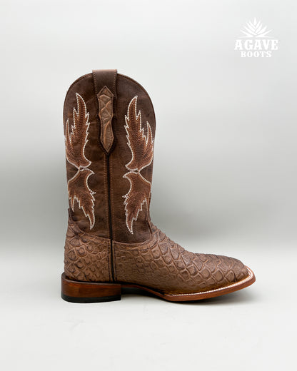Cowboy Boot Brown Python