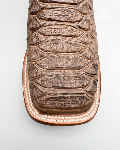 Cowboy Boot Brown Python