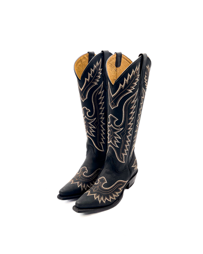 Cowboy Boot Tall Black