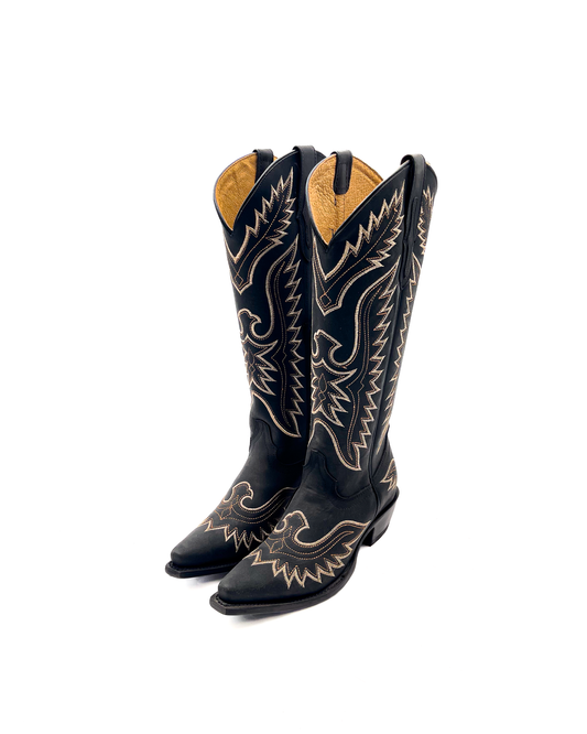 Cowboy Boot Tall Black