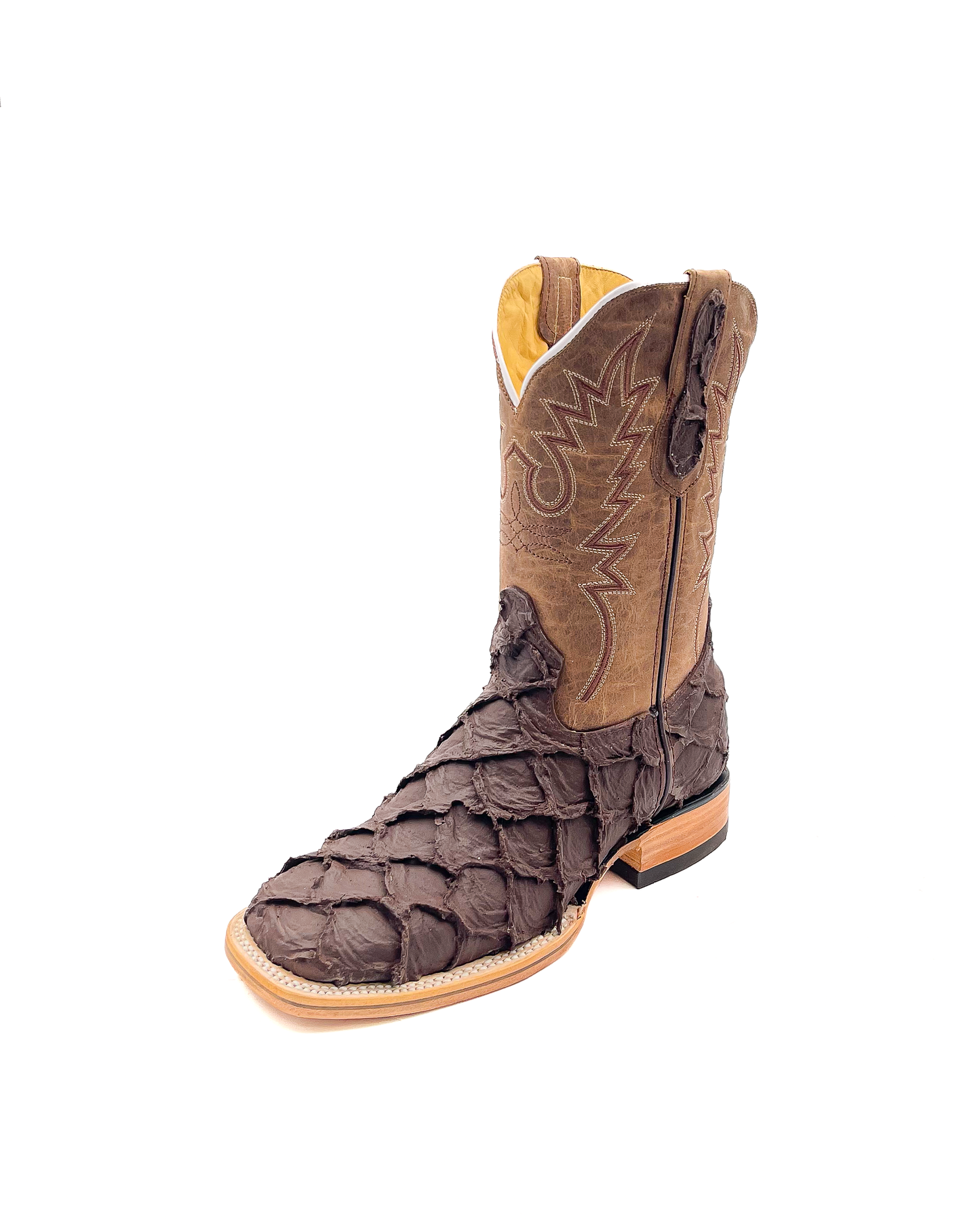 Cowboy Boot Brown Pirarucu Bass