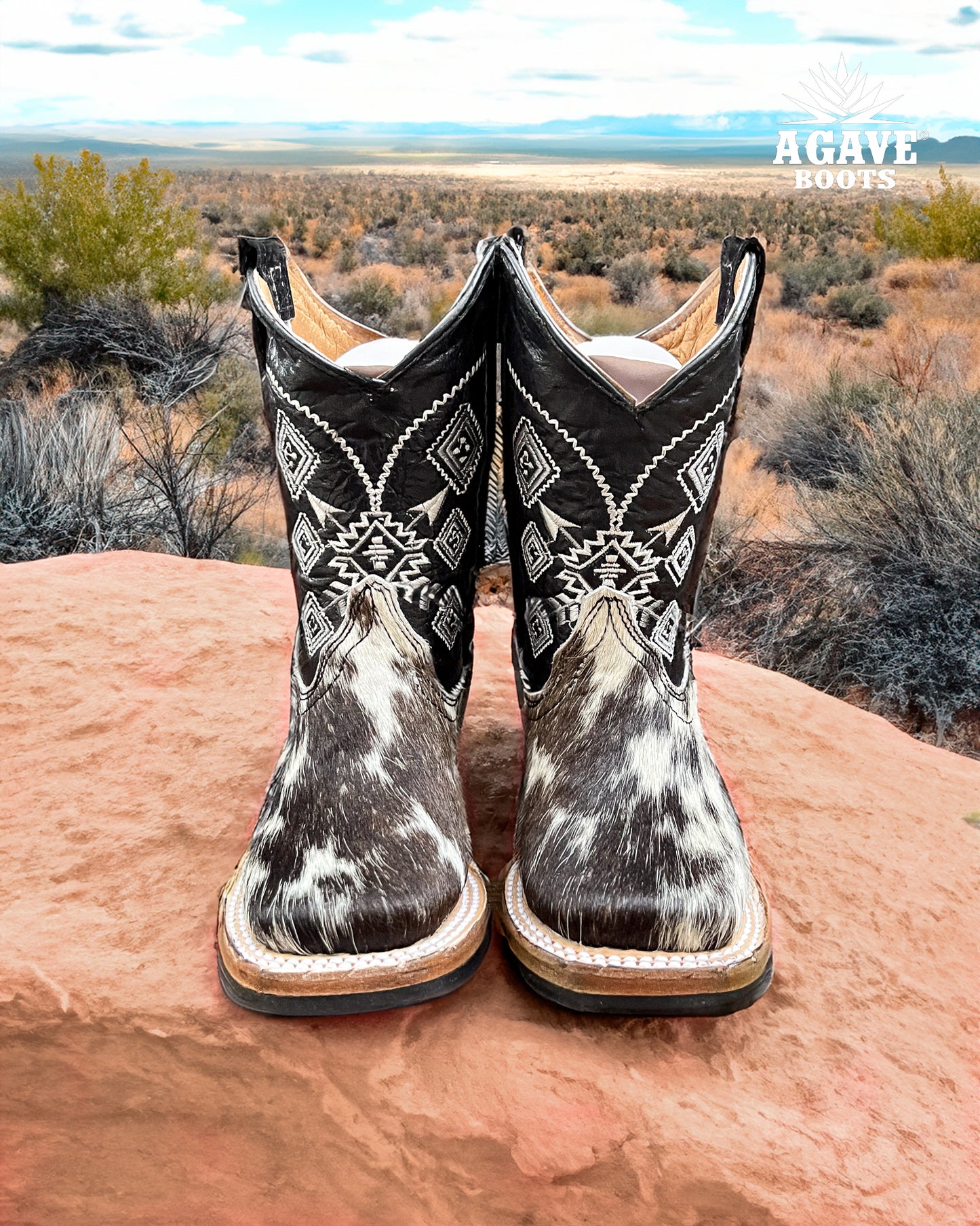 COWHIDE | BOYS TODDLER KIDS WESTERN COWBOY BOOTS