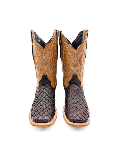 Cowboy Boot Brown Pirarucu Mini Bass