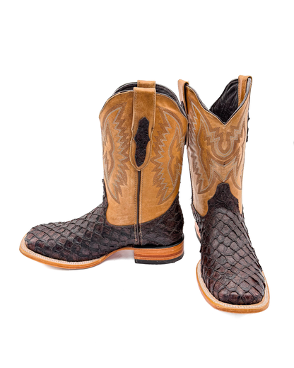 Cowboy Boot Brown Pirarucu Mini Bass