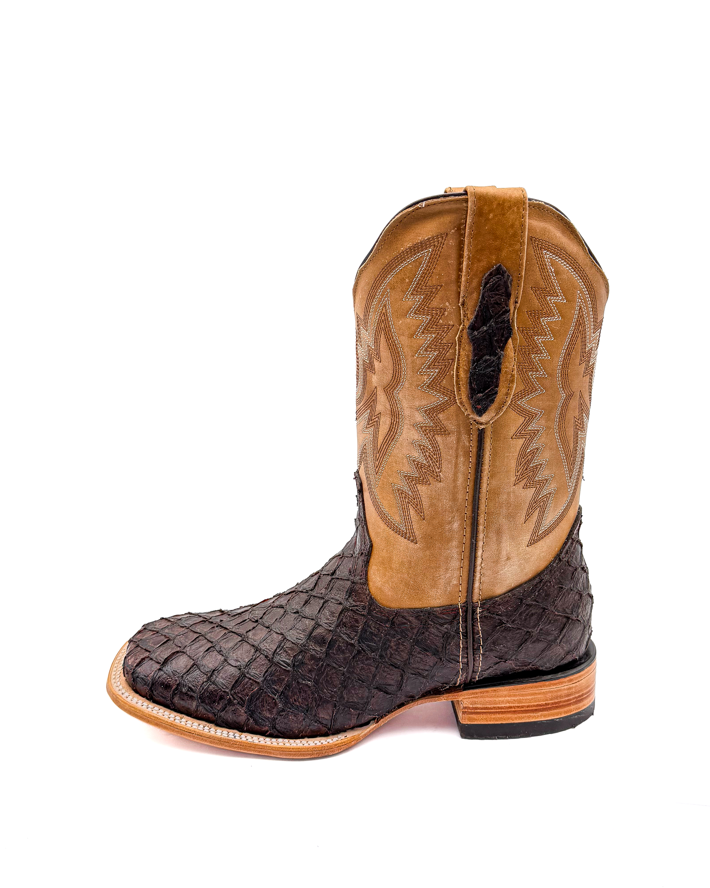 Cowboy Boot Brown Pirarucu Mini Bass