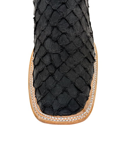 Cowboy Boot Black Pirarucu Mini Bass