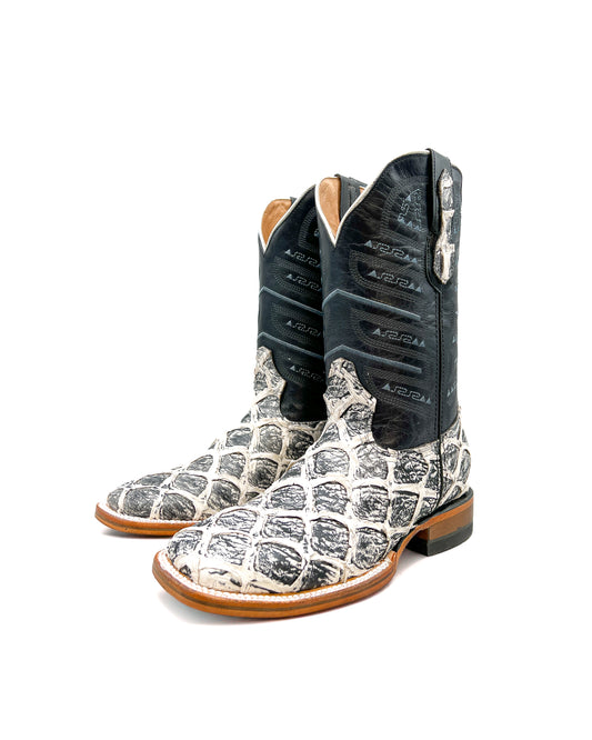RUSTIC WHITE BASS | MEN’S COWBOY BOOTS