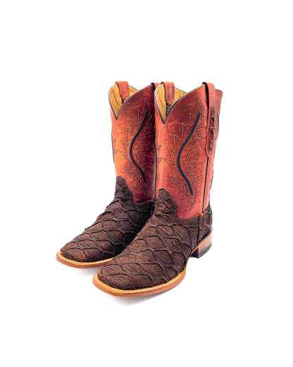 Cowboy Boot Cognac Fish Bass