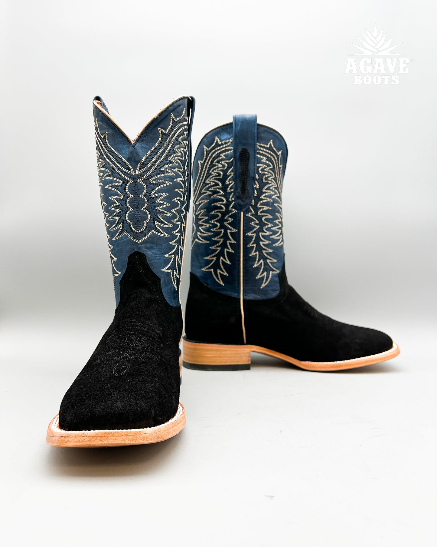 BLACK ROUGH OUT | MEN’S COWBOY BOOTS