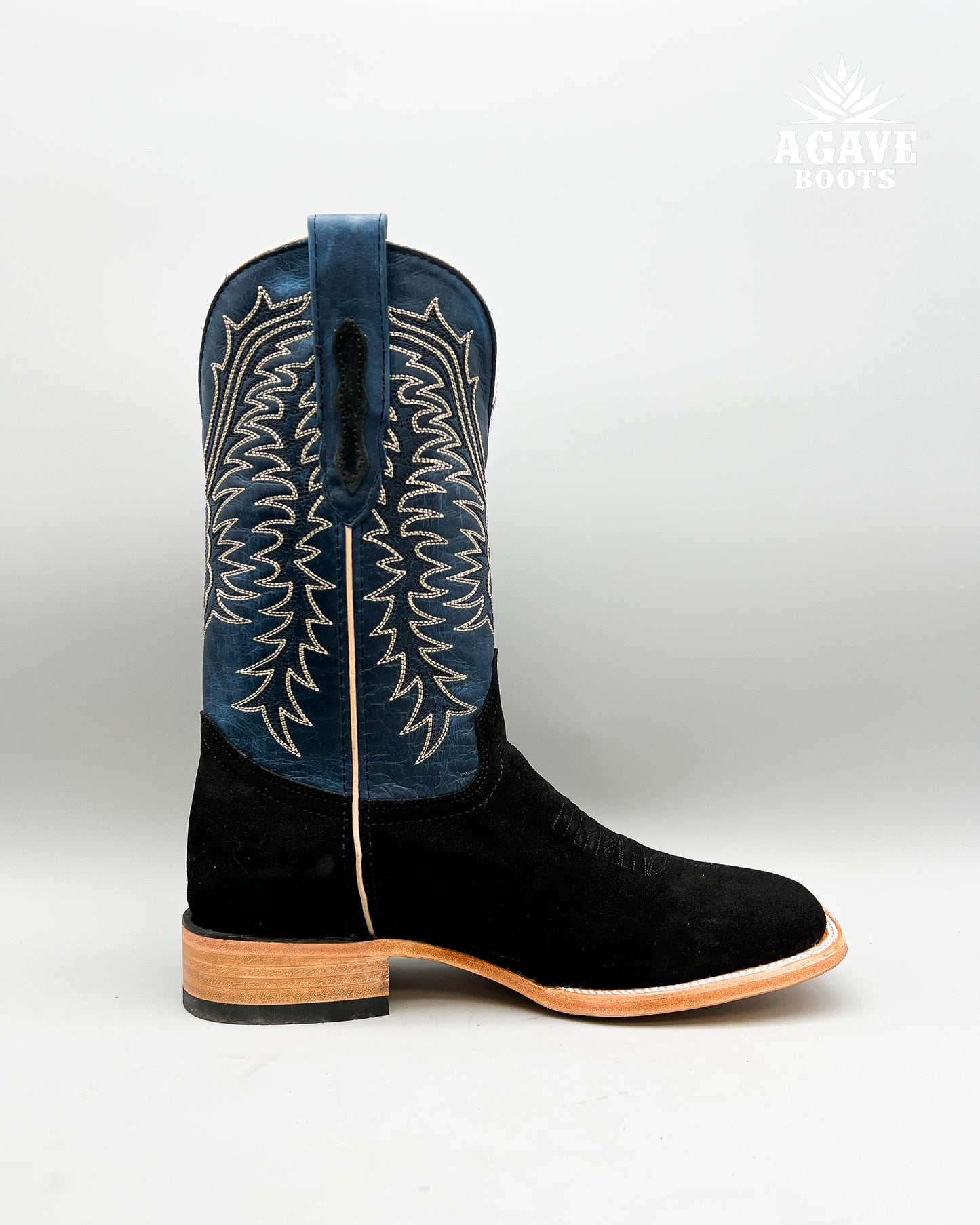 BLACK ROUGH OUT | MEN’S COWBOY BOOTS