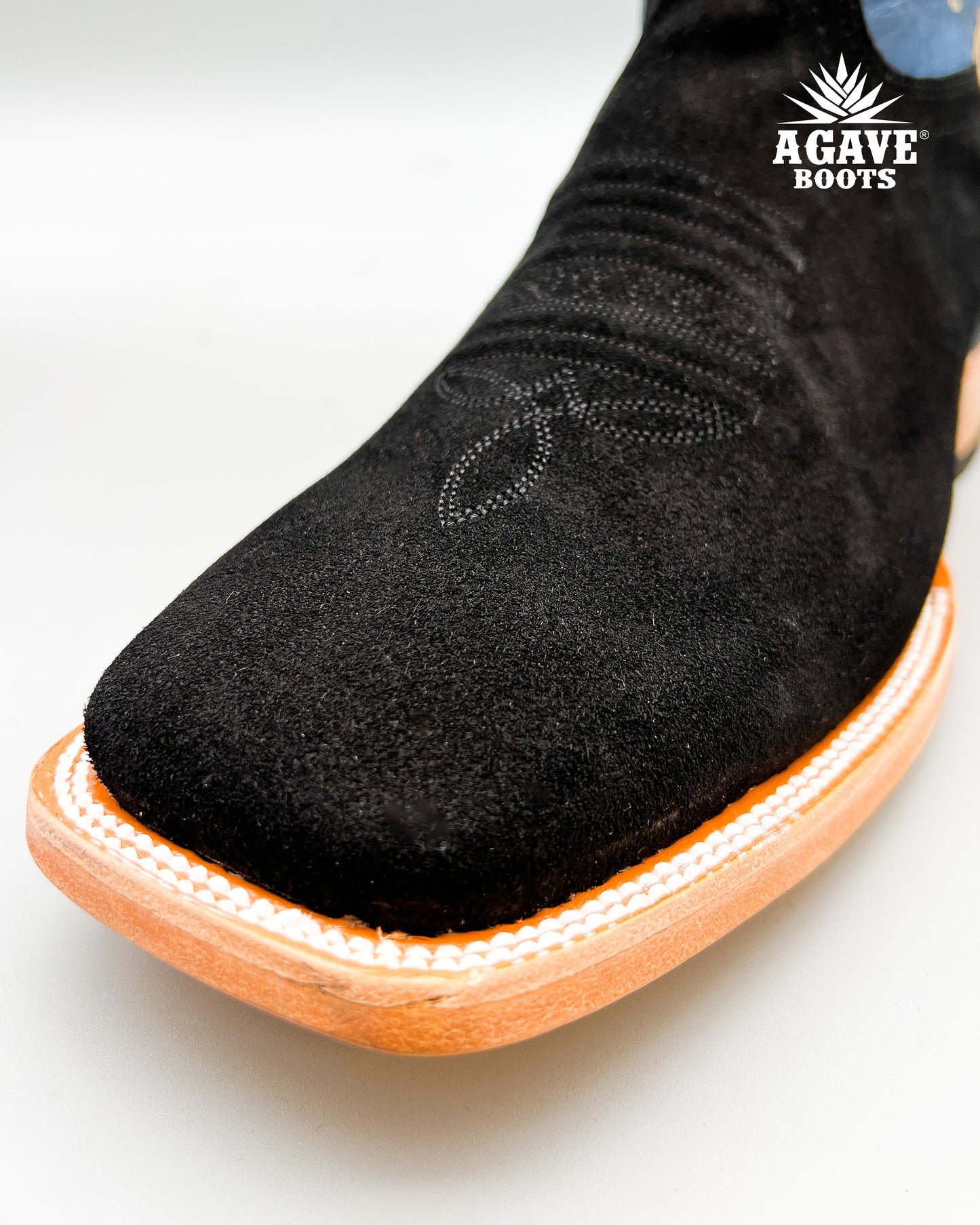 BLACK ROUGH OUT | MEN’S COWBOY BOOTS