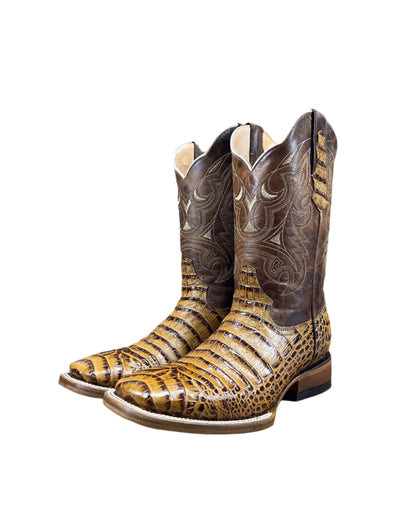 Cowboy Boot Caiman Black Honey