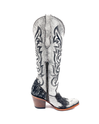 Cowboy Boot Junia Cowhide Tall Snip