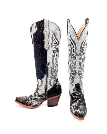 Cowboy Boot Junia Cowhide Tall Snip