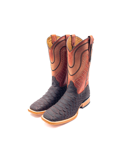 Cowboy Boot Brown Python Jumbo
